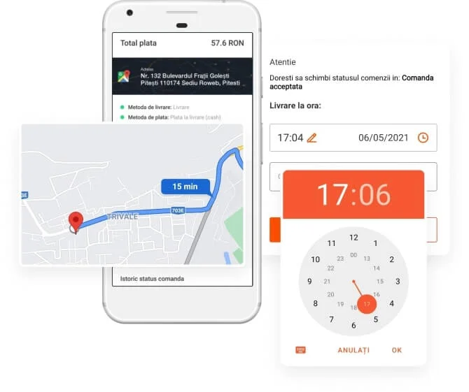 Conectare automata Horeka cu aplicatia de livrator
