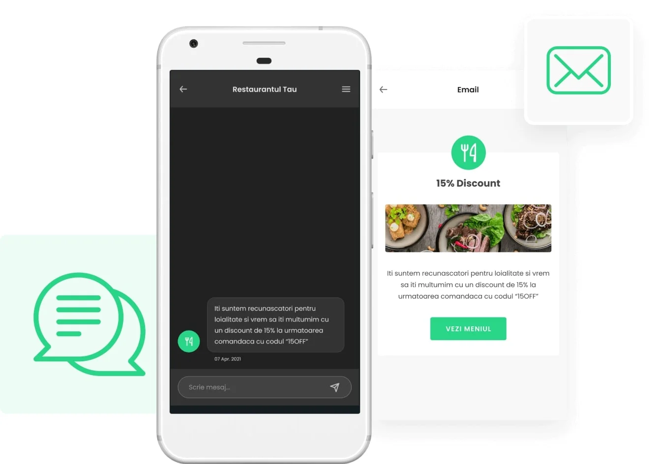 Sistem sms si email marketing pentru restaurant4e