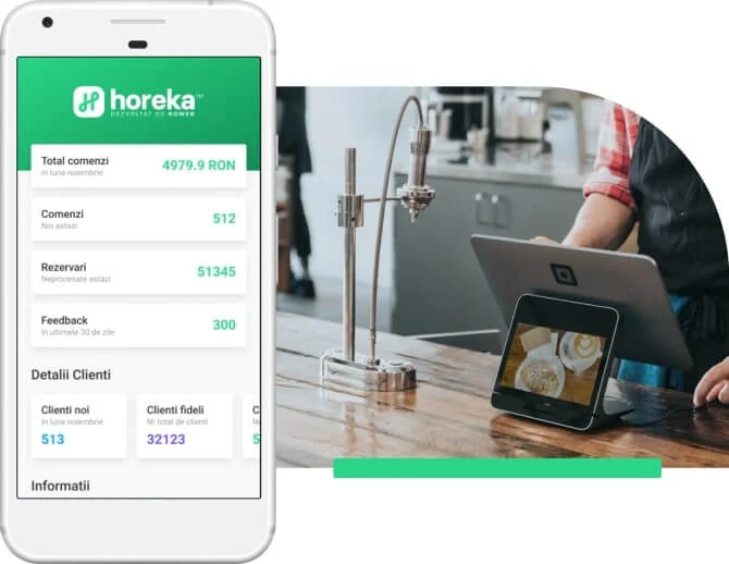 Sistem Horeka pentru restaurante, integrat cu POS