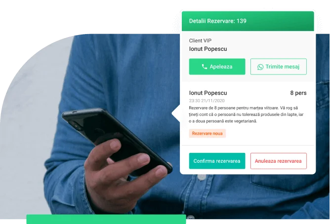 Sistem de rezervari online restaurant