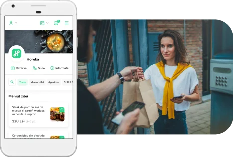 Livrare comanda online aplicatie proprie restaurant