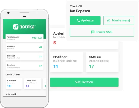 Aplicatie mobila administrare comenzi online, rezervari si clienti restaurant